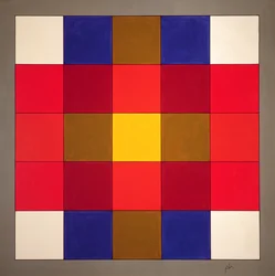 Subliminal Yellow Cross, 1986 (acrílico sobre madeira)